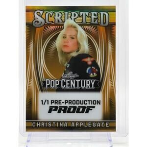2025 Leaf Pop Century Christina Applegate Prismatic Gold PreProduction Proof 1/1